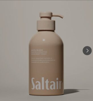 Saltair Santal Bloom Skin Rejuvenating Serum Body Wash.