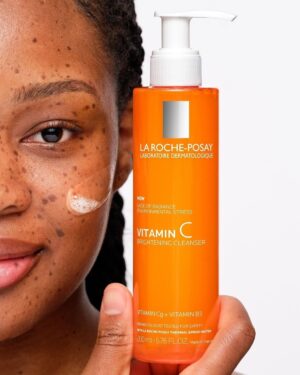 La Roche posay Vitamin C Brightening Cleanser.