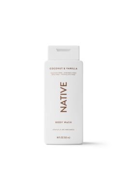 Native Coconut & Vanilla Body Wash.