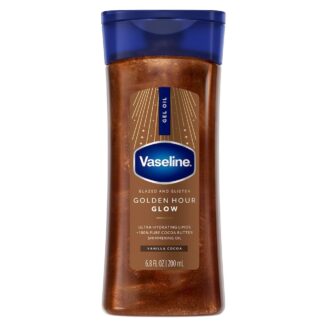 Vaseline USA Glazed and Glisten Golden Hour Body Gel Oil.