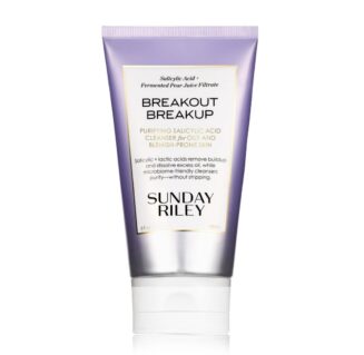 Sunday Riley Breakout Breakup Purifying Salicylic acid Cleanser.