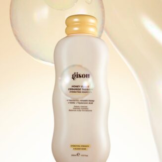 Gisou Honey Gloss Ceramide therapy hydrating hair shampoo.