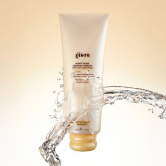 Gisou Honey Gloss Ceramide therapy hair conditioner.