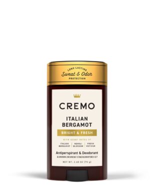 Cremo Italian Bergamot Antiperspirant & Deodorant.