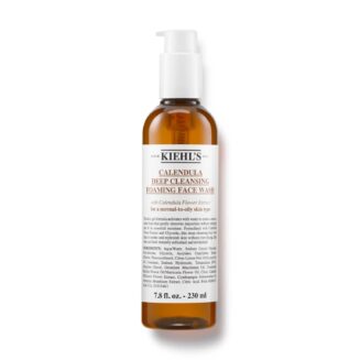 Kiehls Calendula Deep Cleansing Foaming Face Wash.