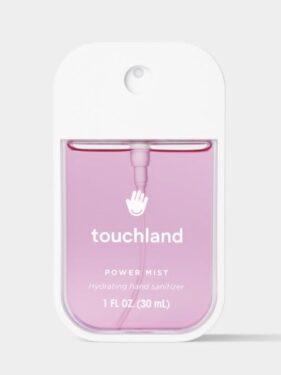 Touchland Berry Bliss hydrating hand Sanitizer.