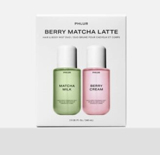 Phlur Berry Matcha Latte Body Mists Set.
