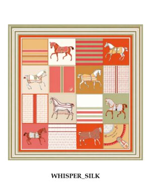 Equestrian Heritage luxury Silk Scarf.
